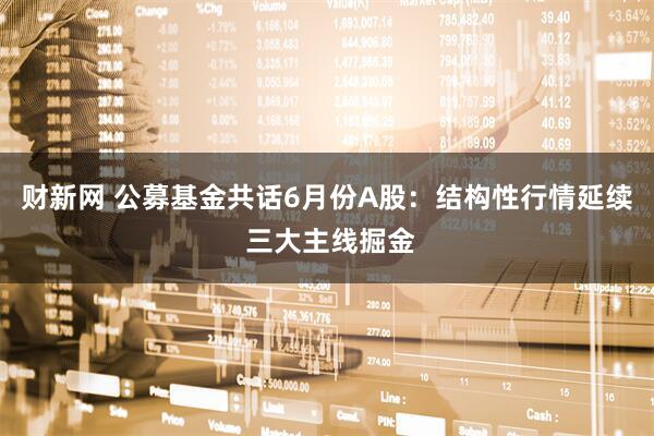 财新网 公募基金共话6月份A股：结构性行情延续 三大主线掘金