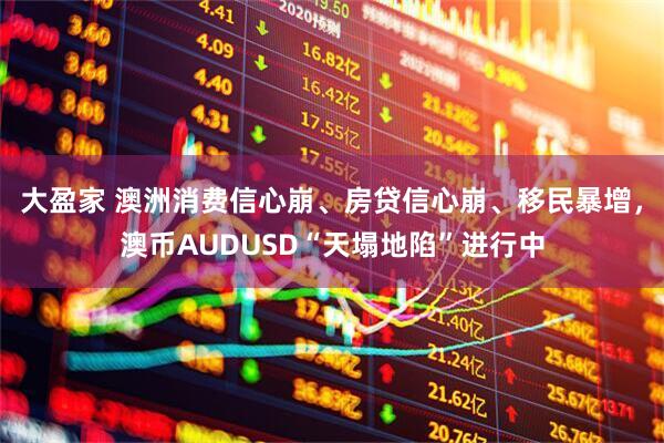 大盈家 澳洲消费信心崩、房贷信心崩、移民暴增，澳币AUDUSD“天塌地陷”进行中