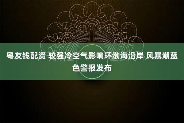 粤友钱配资 较强冷空气影响环渤海沿岸 风暴潮蓝色警报发布